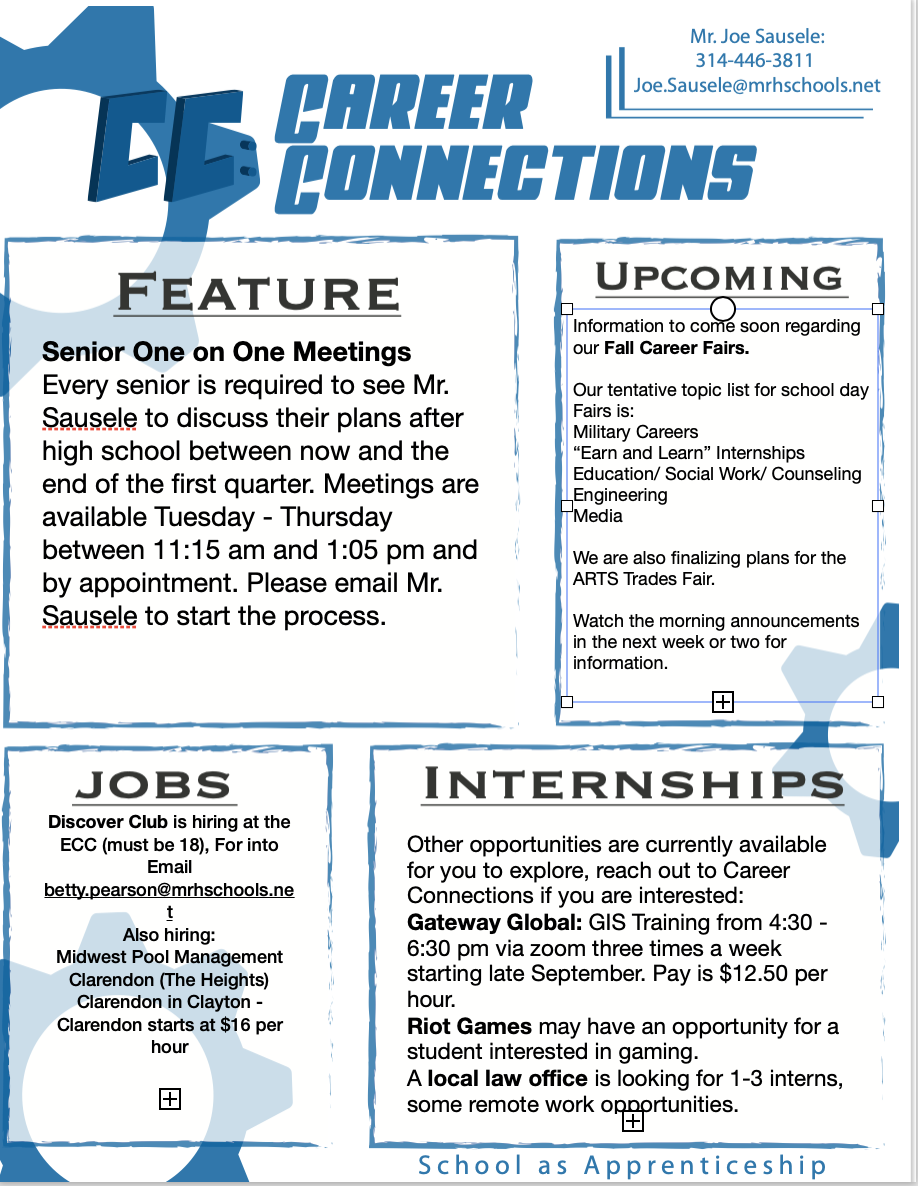 Career Connections Newsletter